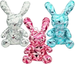 Glitterende pluchen konijn