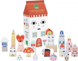 Houten blokken Stedelijk huis