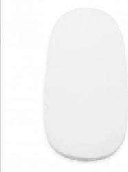 Frottee waterdicht hoeslaken voor kinderwagen met elastiek NEW BABY 35 × 75 cm wit