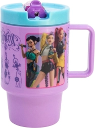 Grote plastic beker met drinktuit 530 ml K-pop: lovkyně démonů - 1 stuk