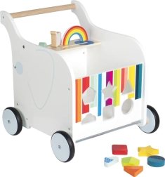 Houten loopwagen Toy Box Olifant van Small Foot