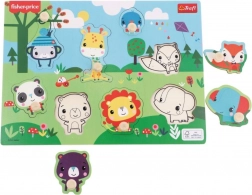 Houten inlegpuzzel Fisher-Price wilde dieren