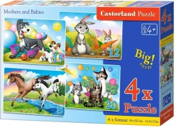 Castorland puzzel Dierenmoeders en jongen
