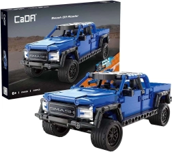 CaDA blauwe terreinwagen Smash Off-Roader pull-back