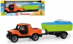 Lena Truckies pick-up met aanhanger en bootje