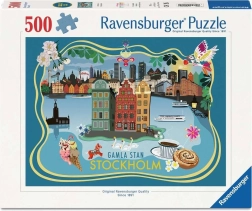 Ravensburger puzzel Oude Stad Stockholm 500 stukjes