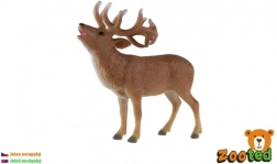 Plastic hertenfiguur (Edelhert) 13 cm