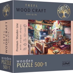 Houten dubbelzijdige puzzel Schatten op zolder 501 stukjes TREFL Wood Craft Origin