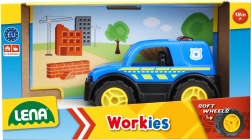 LENA Workies politieauto 12 cm