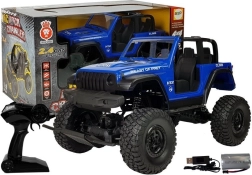 RC terreinwagen 4x4 met vering 2,4 GHz – blauw