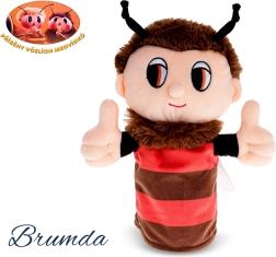 Pluche handpop Brumda Verhalen van de Bijenbeertjes 24 cm - 1 stuk