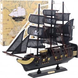 Decoratief model van het piratenschip Zwarte Parel 40x35 cm