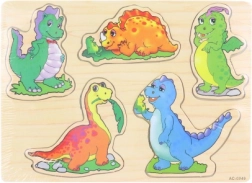 Houten inlegpuzzel dinosaurussen