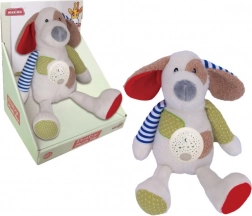 Lampje met spelende hond