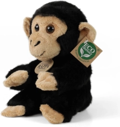 Pluche chimpansee zittend 18 cm ECO-FRIENDLY