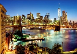 Puzzel Lichten boven de Brooklyn Bridge 6000 stukjes