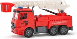 Schroefbare brandweerauto op batterijen met kindvriendelijke boormachine