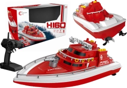 Afstandsbediende boot HI60 1:28 rood