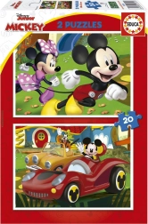 Puzzel MICKEY MOUSE – pretpark 2×20 stukjes EDUCA