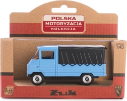 metalen model vrachtwagen ŻUK PRL schaal 1:43 – blauw