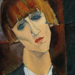 Curiosi vierkante puzzel Q Art: Mevrouw Kislingová, 66 stukjes