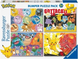 Pokémon puzzel 4x100 stukjes