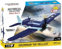 Bouwset vliegtuig GRUMMAN F6F HELLCAT 1:48 (235 onderdelen)