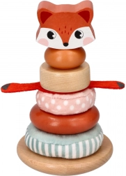 Toren met stapelbare vos motief