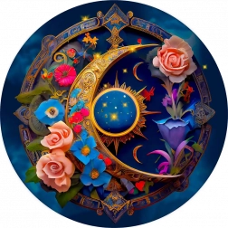 Houten puzzel Bloemenmaan 505 stukjes