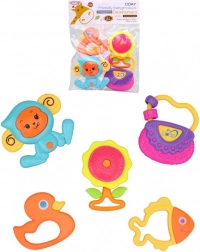 Set van rammelaars voor baby’s, 5 stuks (8,5 × 10 cm)