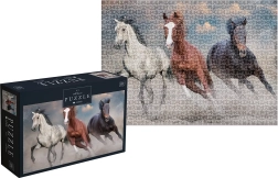 Puzzel Wild Horses: Drie wilde paarden 1000 stukjes