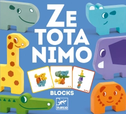 Puzzelblokjes met dieren uit de dierentuin van Djeco