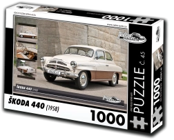 retro auto puzzel Škoda 440 (1958) 1000 stukjes