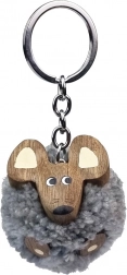 Houten sleutelhanger Pompon Muis 2Kids Toys