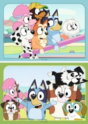 Bluey Ravensburger puzzel op de speelplaats