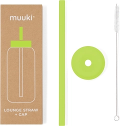 MUUKI Lounge Rietje met Deksel Electric Lime