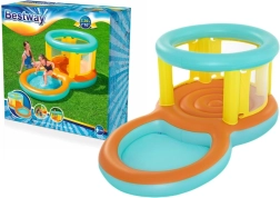 Bestway Jumptopia 2-in-1 opblaasbare kinderspeelplaats met peuterbad en trampoline