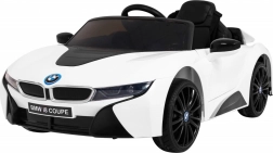 Elektrische kinderauto BMW I8 Coupé wit met afstandsbediening
