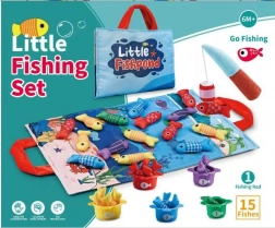 zachte sensorische set om visjes te vangen voor baby’s