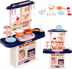 Kinderkeuken met geluiden, LED-lichten en gootsteen, 10 accessoires – Keukentje