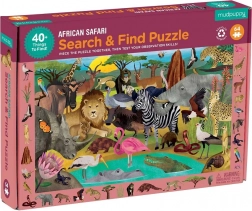 Mudpuppy puzzel Safari legpuzzel en zoektocht 64 stukjes