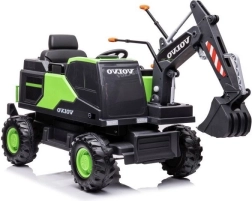 Elektrische kindergraver Volvo groen