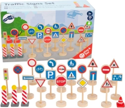 Houten set verkeersborden SMALL FOOT