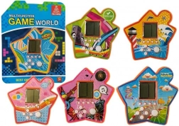 Zakformaat elektronische tetris-spel in stervorm – oranje