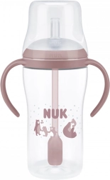 NUK Perfect Match babyfles met siliconen rietje 260 ml, temperatuurcontrole