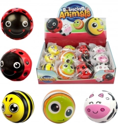 stuiterbal met diermotieven 6 cm van rubber