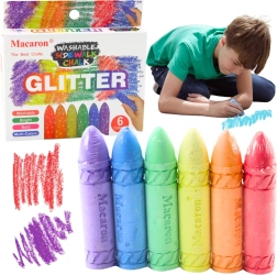 Krijt met Glitter - Set van 6 Stuks