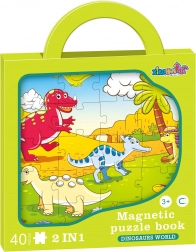 Magnetische puzzel dinosaurussen 2-in-1 – 40 stukjes