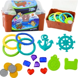 Schatkist DIVE GAME – duikset voor in het water, 21 delen