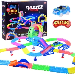 Fluorescerende racebaan met afstandsbediening en lichteffecten 6,56 m